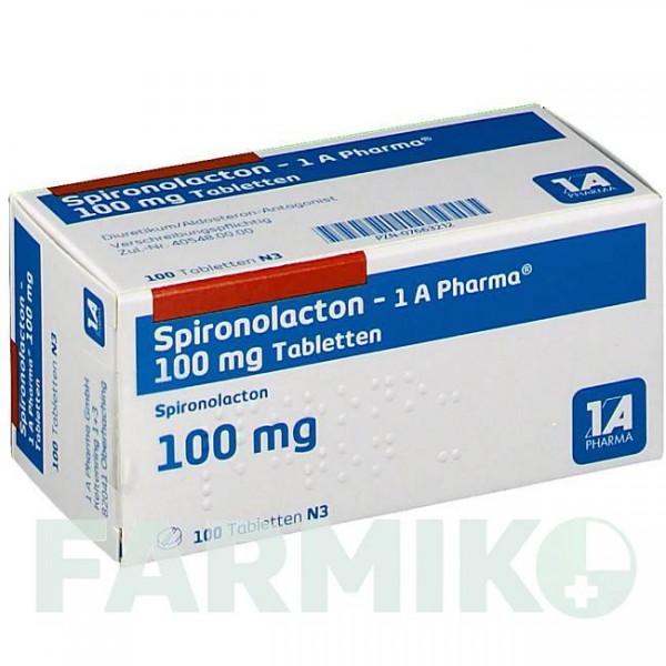 СПИРОНОЛАКТОН (SPIRONOLACTON) 100 мг таблетки 100 шт - Спиронолактон 1 A PHARMA