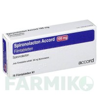 СПІРОНОЛАКТОН (SPIRONOLACTON) 100 мг таблетки 20 шт - Спіронолактон ACCORD HEALTHCARE
