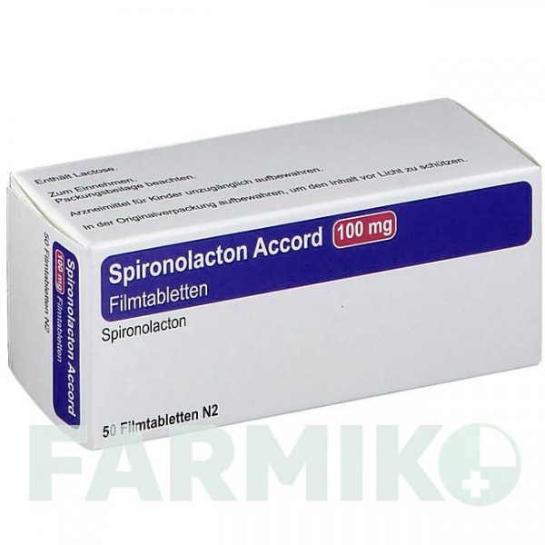 СПИРОНОЛАКТОН (SPIRONOLACTON) 100 мг таблетки 50 шт - Спиронолактон ACCORD HEALTHCARE