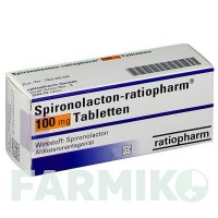 СПІРОНОЛАКТОН (SPIRONOLACTON) 100 мг таблетки 20 шт - Спіронолактон RATIOPHARM