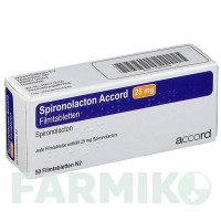 СПІРОНОЛАКТОН (SPIRONOLACTON) 25 мг таблетки 50 шт - Спіронолактон ACCORD HEALTHCARE