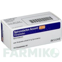 СПІРОНОЛАКТОН (SPIRONOLACTON) 25 мг таблетки 100 шт - Спіронолактон ACCORD HEALTHCARE