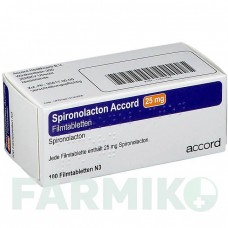 СПІРОНОЛАКТОН (SPIRONOLACTON) 25 мг таблетки 100 шт - Спіронолактон ACCORD HEALTHCARE