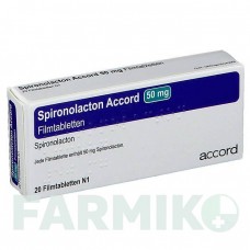СПІРОНОЛАКТОН (SPIRONOLACTON) 50 мг таблетки 20 шт - Спіронолактон ACCORD HEALTHCARE