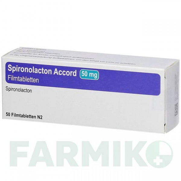 СПІРОНОЛАКТОН (SPIRONOLACTON) 50 мг таблетки 50 шт - Спіронолактон ACCORD HEALTHCARE