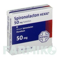 СПІРОНОЛАКТОН (SPIRONOLACTON) 50 мг таблетки 50 шт - Спіронолактон HEXAL