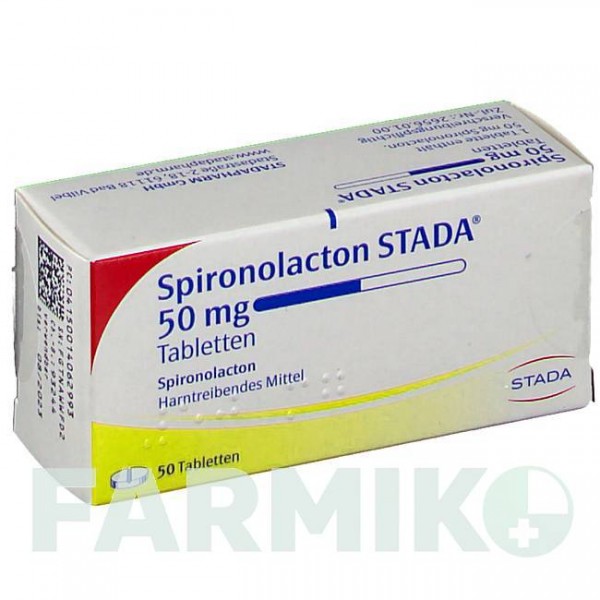 СПИРОНОЛАКТОН (SPIRONOLACTON) 50 мг таблетки 50 шт - Спиронолактон STADAPHARM
