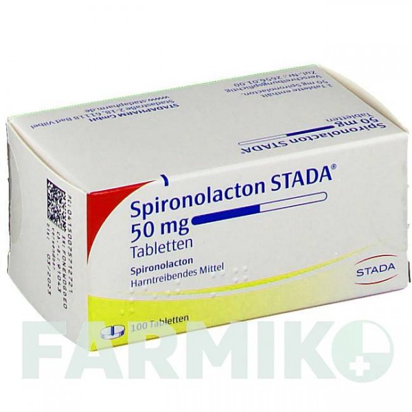 СПИРОНОЛАКТОН (SPIRONOLACTON) 50 мг таблетки 100 шт - Спиронолактон STADAPHARM