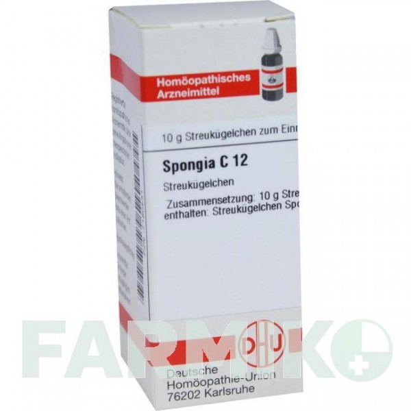 СПОНДЖИЯ (SPONGIA) C 12 глобули 10 г - Гомеопатия DHU