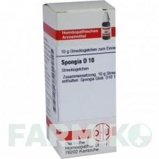 СПОНДЖИЯ (SPONGIA) D 10 глобули 10 г - Гомеопатия DHU
