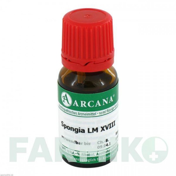 СПОНДЖИЯ (SPONGIA) LM 18 раствор 10 мл - Гомеопатия ARCANA DR.SEWERIN