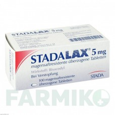 СТАДАЛАКС (STADALAX) 5 мг таблетки 100 шт - Бісакодил STADA