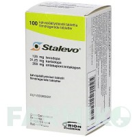 СТАЛЕВО (STALEVO) 125 мг/31,25 мг/200 мг таблетки 100 шт - Леводопа, Карбидопа, Энтакапон DOCPHARM