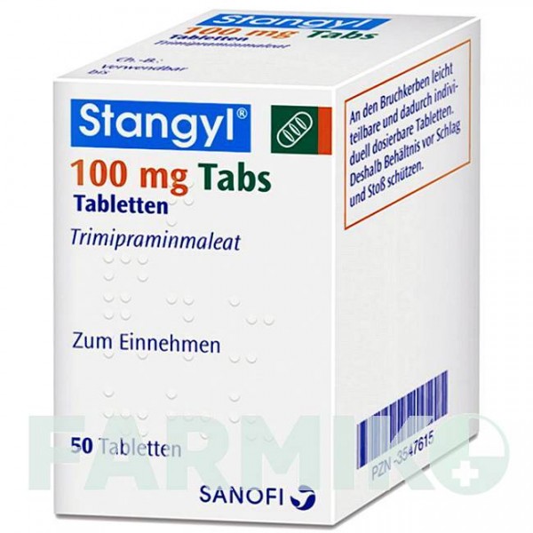 СТАНГІЛ (STANGYL) 100 таблетки 50 шт - Триміпрамін SANOFI