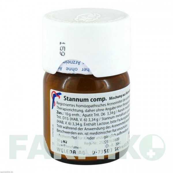 СТАННУМ КОМП (STANNUM COMP) тритурация 50 г - Гомеопатия WELEDA