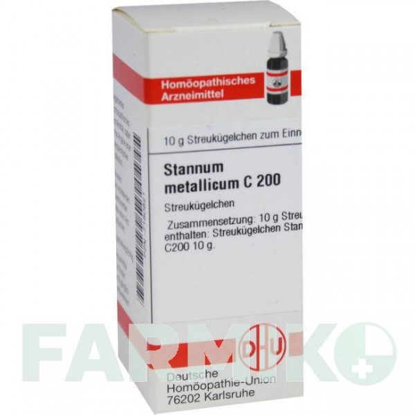 СТАННУМ МЕТАЛЛИКУМ (STANNUM METALLICUM) C 200 глобули 10 г - Гомеопатия DHU