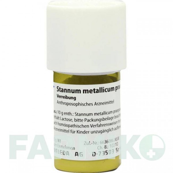 СТАННУМ МЕТАЛІКУМ (STANNUM METALLICUM) D 20 тритурація 20 г - Гомеопатія WELEDA