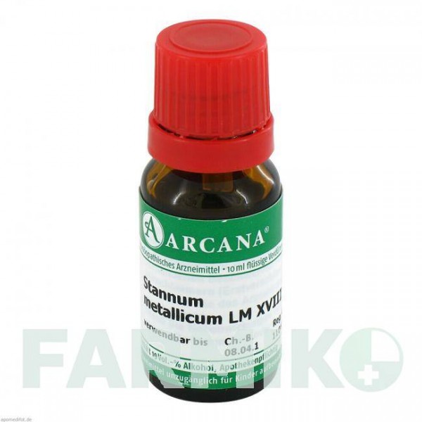 СТАННУМ МЕТАЛЛИКУМ (STANNUM METALLICUM) LM 18 раствор 10 мл - Гомеопатия ARCANA DR.SEWERIN