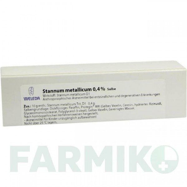СТАННУМ МЕТАЛЛИКУМ (STANNUM METALLICUM) мазь 25 г - Гомеопатия WELEDA