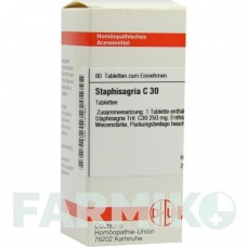 СТАФИЗАГРИЯ (STAPHISAGRIA) C 30 таблетки 80 шт - Гомеопатия DHU