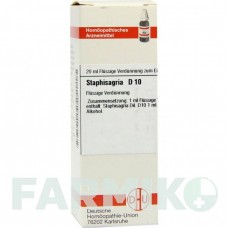 СТАФИЗАГРИЯ (STAPHISAGRIA) D 10 раствор 20 мл - Гомеопатия DHU
