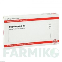СТАФИЗАГРИЯ (STAPHISAGRIA) D 12 ампулы 8x1 мл - Гомеопатия DHU