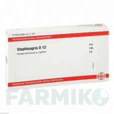 СТАФИЗАГРИЯ (STAPHISAGRIA) D 12 ампулы 8x1 мл - Гомеопатия DHU
