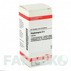 СТАФИЗАГРИЯ (STAPHISAGRIA) D 4 таблетки 80 шт - Гомеопатия DHU