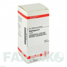 СТАФИЗАГРИЯ (STAPHISAGRIA) D 6 таблетки 200 шт - Гомеопатия DHU