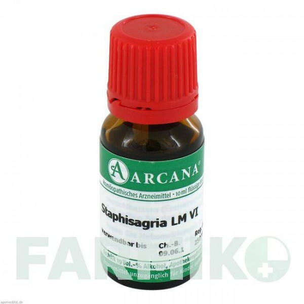 СТАФІЗАГРІЯ (STAPHISAGRIA) LM 6 розчин 10 мл - Гомеопатія ARCANA DR.SEWERIN