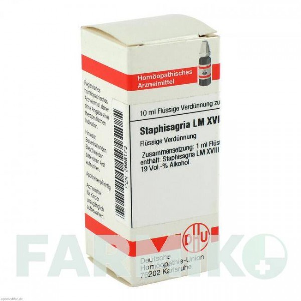 СТАФИЗАГРИЯ (STAPHISAGRIA) LM XVIII раствор 10 мл - Гомеопатия DHU