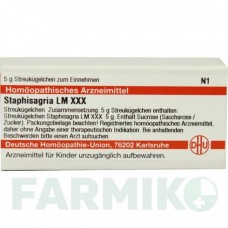 СТАФІЗАГРІЯ (STAPHISAGRIA) LM XXX глобули 5 г - Гомеопатія DHU
