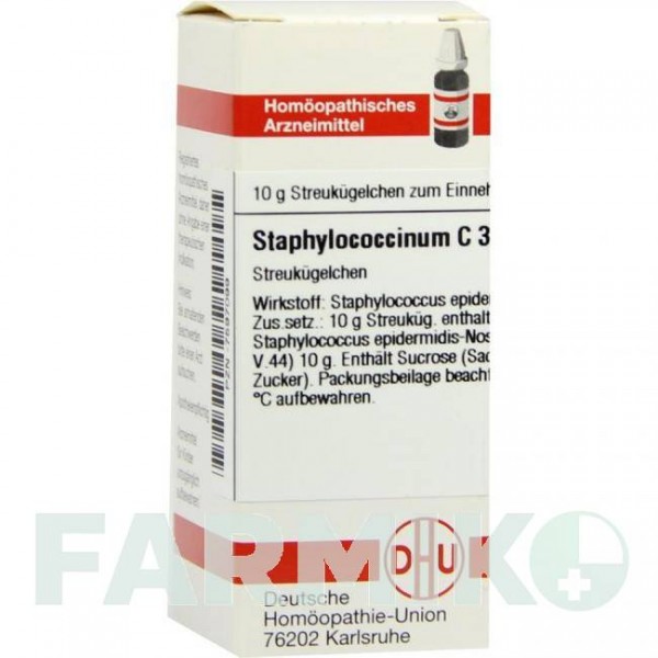 СТАФИЛОКОКЦИНУМ (STAPHYLOCOCCINUM) C 30 глобули 10 г - Гомеопатия DHU