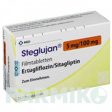 СТЕГЛУЯН (STEGLUJAN) 5 мг/100 мг таблетки 28 шт - Ситаглиптин, Эртуглифлозин MSD