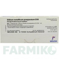 СТИБІУМ МЕТАЛІКУМ (STIBIUM METALLICUM) D 30 ампули 8x1 мл - Гомеопатія WELEDA