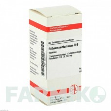 СТИБИУМ МЕТАЛЛИКУМ (STIBIUM METALLICUM) D 6 таблетки 80 шт - Гомеопатия DHU