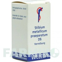 СТИБІУМ МЕТАЛІКУМ (STIBIUM METALLICUM) D 6 тритурація 20 г - Гомеопатія WELEDA