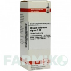 СТИБИУМ СУЛЬФУРАТУМ (STIBIUM SULFURATUM) D 30 раствор 20 мл - Гомеопатия DHU