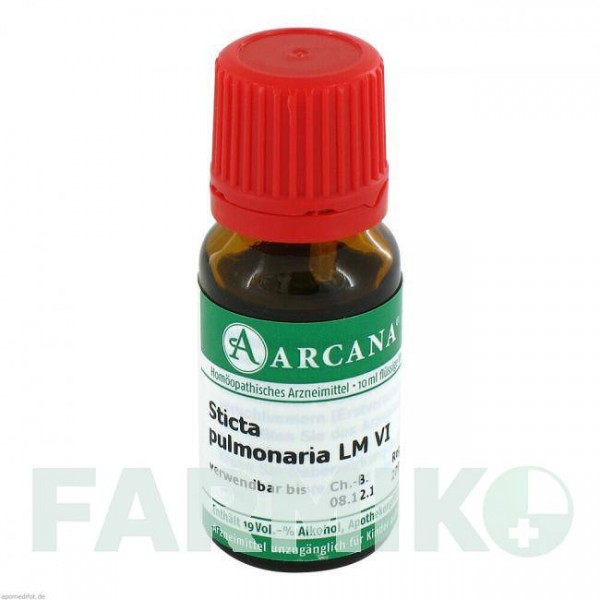 СТИКТА ПУЛЬМОНАРИА (STICTA PULMONARIA) LM 6 раствор 10 мл - Гомеопатия ARCANA DR.SEWERIN