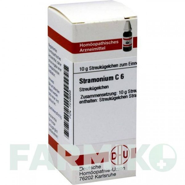 СТРАМОНИУМ (STRAMONIUM) C 6 глобули 10 г - Гомеопатия DHU