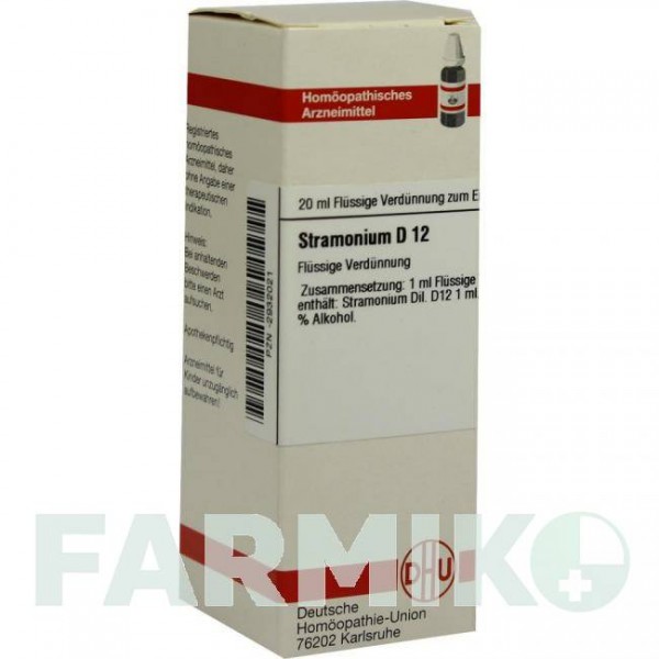 СТРАМОНИУМ (STRAMONIUM) D 12 раствор 20 мл - Гомеопатия DHU