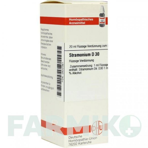 СТРАМОНИУМ (STRAMONIUM) D 30 раствор 20 мл - Гомеопатия DHU