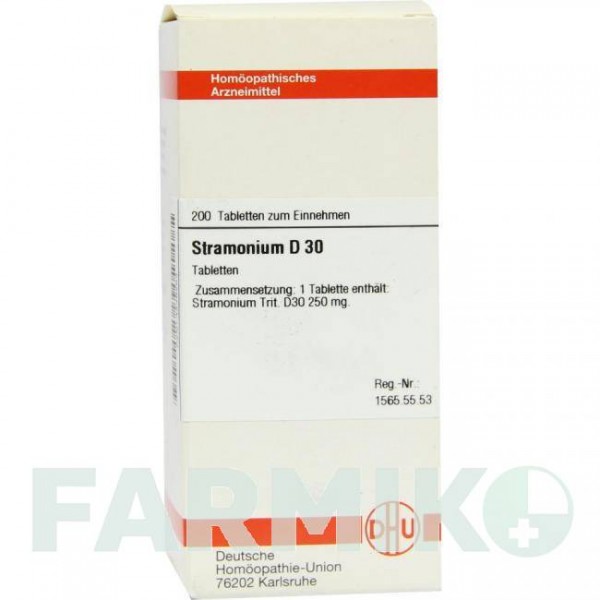 СТРАМОНИУМ (STRAMONIUM) D 30 таблетки 200 шт - Гомеопатия DHU