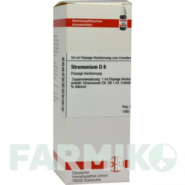 СТРАМОНИУМ (STRAMONIUM) D 6 раствор 50 мл - Гомеопатия DHU