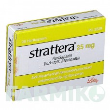 СТРАТТЕРА (STRATTERA) 25 мг капсулы 28 шт - Атомоксетин LILLY