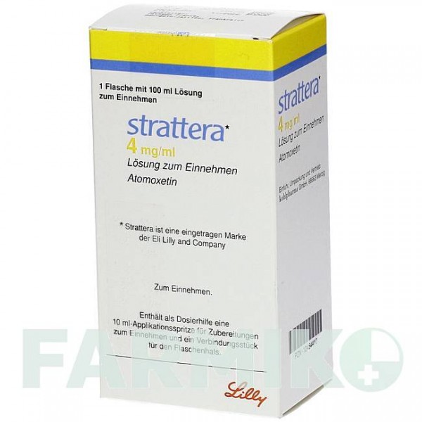 СТРАТТЕРА (STRATTERA) 4 мг/мл раствор 100 мл - Атомоксетин KOHLPHARMA