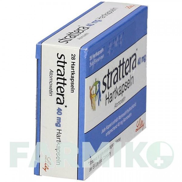СТРАТТЕРА (STRATTERA) 40 мг капсули 28 шт - Атомоксетин KOHLPHARMA