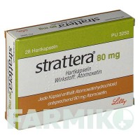 СТРАТТЕРА (STRATTERA) 80 мг капсули 28 шт - Атомоксетин LILLY