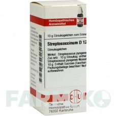 СТРЕПТОКОКЦИНУМ (STREPTOCOCCINUM) D 12 глобули 10 г - Гомеопатия DHU