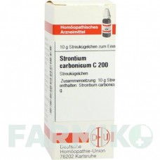 СТРОНЦИУМ КАРБОНИКУМ (STRONTIUM CARBONICUM) C 200 глобули 10 г - Гомеопатия DHU